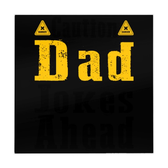 Caution Dad Jokes Ahead, funny dad Mahjong Mats
