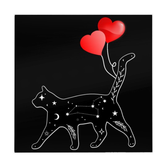 Funny Sarcasm Vintage Mystic Black Cat Lover Women Mahjong Mats