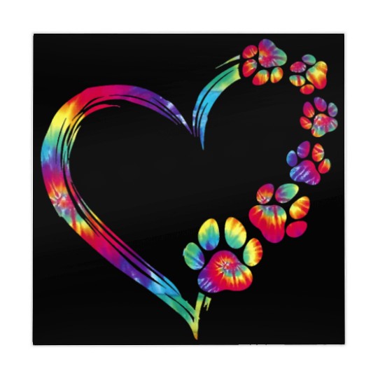 Dog Mom Dad Puppy Love Dogs Paw Print Heart Mahjong Mats