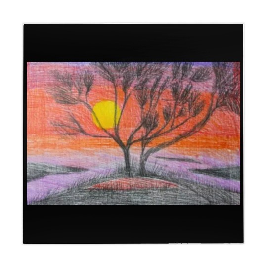 Sunset nature Mahjong Mats