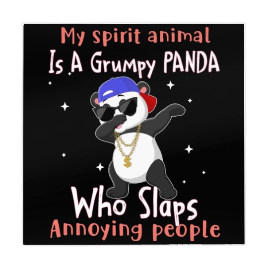 Grumpy Panda Who Slaps Annoying People Mahjong Mats