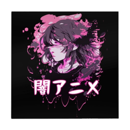 Sad Anime Girl Yami Kawaii Pastel Goth Japanese Ae Mahjong Mats