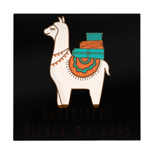 Adventure? Alpaca My Bags - Funny - Joke Mahjong Mats