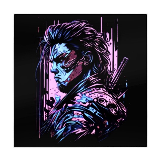 Samurai Warrior Japan Japanese Katana Manga warrio Mahjong Mats