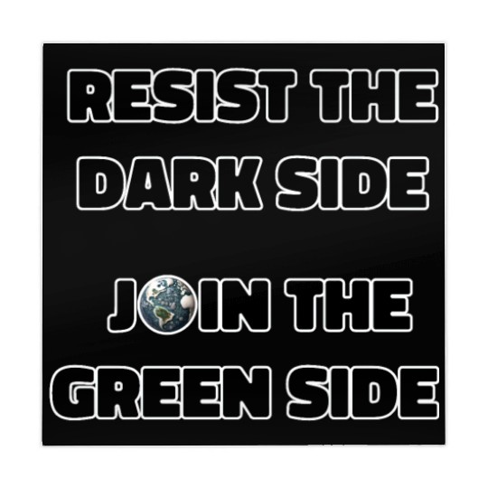 Resist The Dark Side Join The Green Side Mahjong Mats