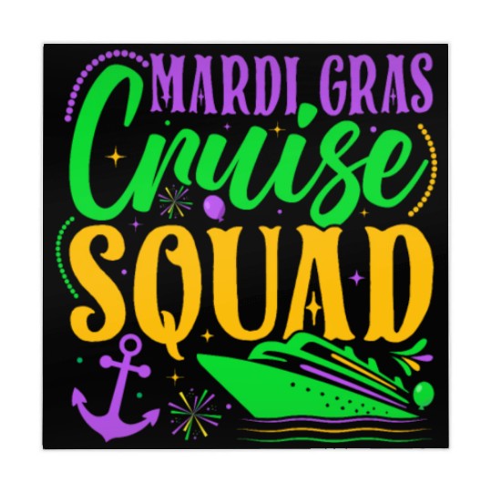 Mardi Gras Family Cruise Squad Vacation Matching F Mahjong Mats