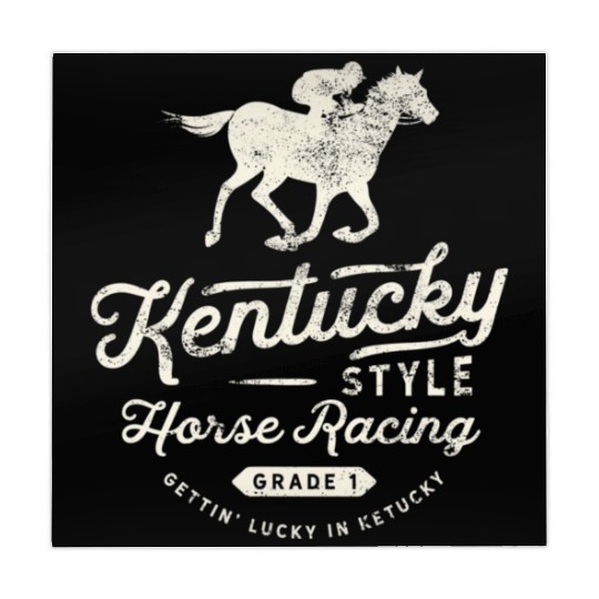 Funny Derby Day Kentucky style horse racing T Shi Mahjong Mats