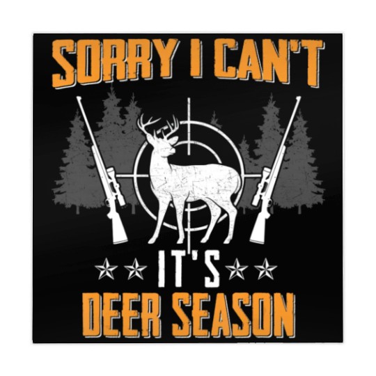 Funny Deer Season Hunting Graphic Women and Men D Mahjong Mats