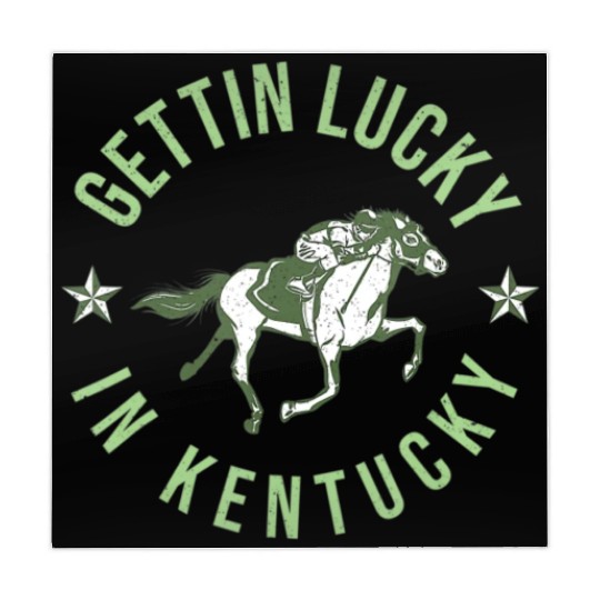 Funny Derby Vintage Getting Lucky In Kentucky Hor Mahjong Mats