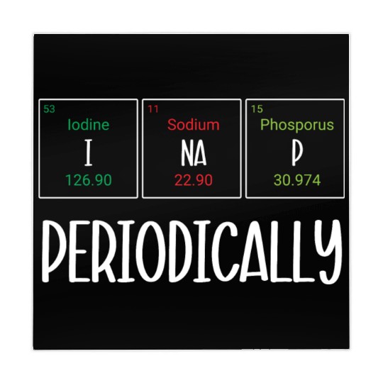 Funny Napping Periodic Table I Nap Periodically Mahjong Mats