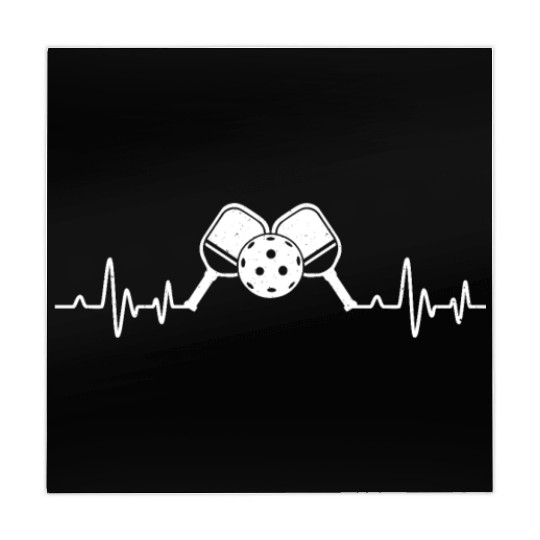Pickleball Heartbeat EKG Pickleball Paddle Funny Mahjong Mats