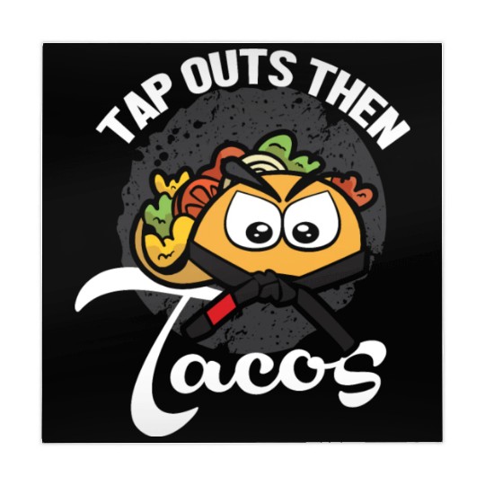 Tap Out Then Tacos Funny Martial Arts Jiu Jitsu Mahjong Mats