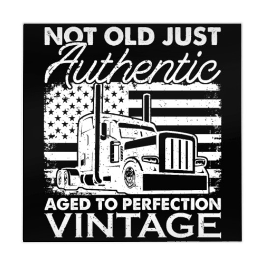 Truck Driver Us Flag Old Man Trucker Mahjong Mats