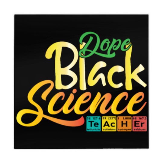 Dope Black Science Teacher Dope Black Chemistry Mahjong Mats