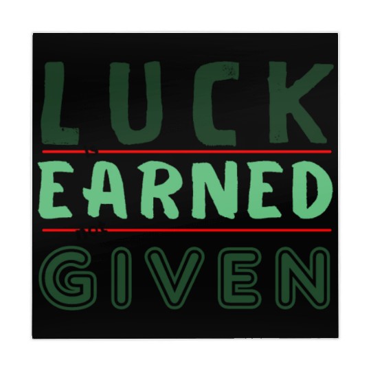 green Luck is earned not given Mahjong Mats