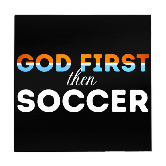 God First then Soccer Mahjong Mats