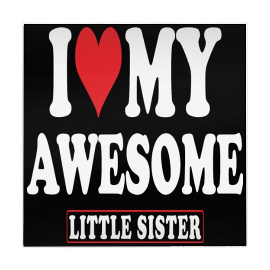 I Love My Awesome Little Sister Mahjong Mats