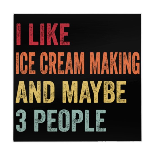I Like Ice Cream Making Maybe 3 People Ice Cream Mahjong Mats