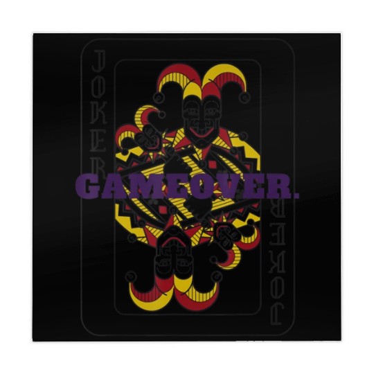 GAME OVER Joker Playing Card Mahjong Mats