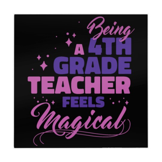 Being A 4th Grade Teacher Feels Magical Funny Teac Mahjong Mats
