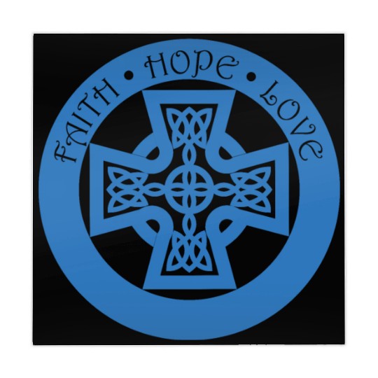 Timeless Celtic Cross With Faith Hope Love Mahjong Mats