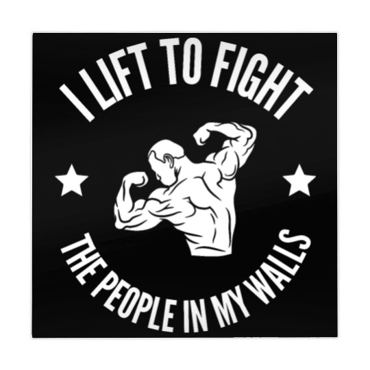 Funny Gym I lift to fight the people in my walls Mahjong Mats