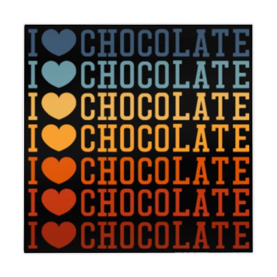 I Love Chocolate Retro Vintage Mahjong Mats