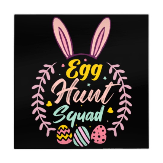 Egg Hunt Squad Hunting Season Funny Easter Day Mahjong Mats