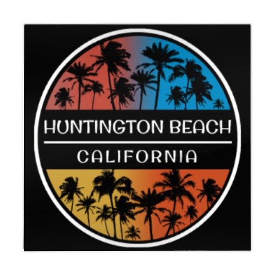 Huntington Beach California Stylish Vacation Mahjong Mats