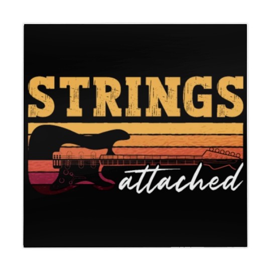 Bass Guitar String Attached Guitarist Bass Player Mahjong Mats