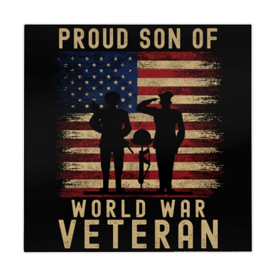 Proud Son of World War 2 Veteran Mahjong Mats