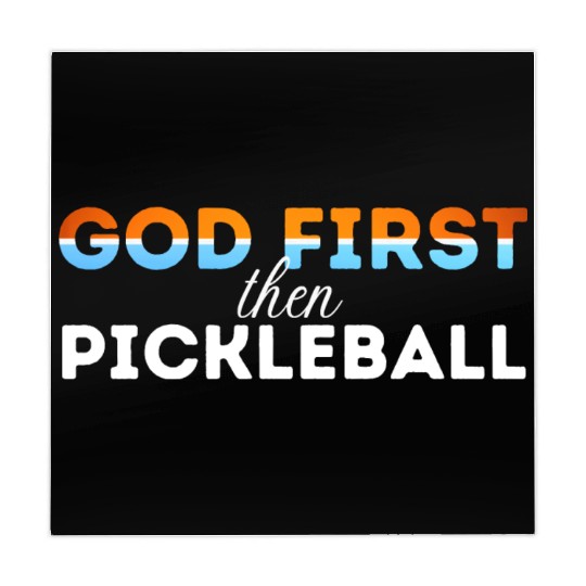 God first then pickleball Mahjong Mats