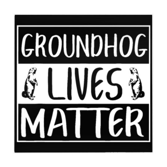 Groundhog Lives Matter Funny Woodchuck Mahjong Mats