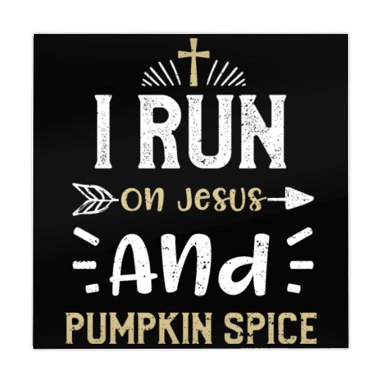 I Run On Jesus And Pumpkin Spice Mahjong Mats