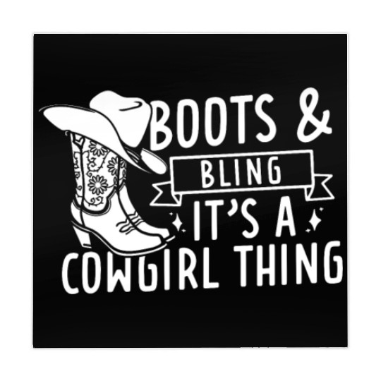Boots And Bling It's A Cowgirl Thing Mahjong Mats