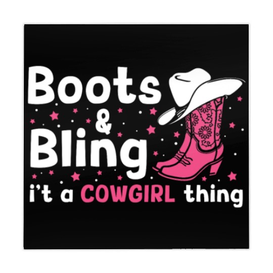 Boots And Bling It's A Cowgirl Thing Mahjong Mats