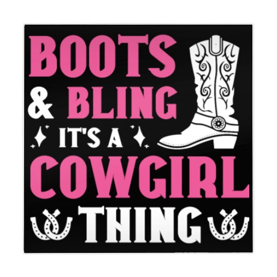 Boots And Bling It's A Cowgirl Thing Mahjong Mats