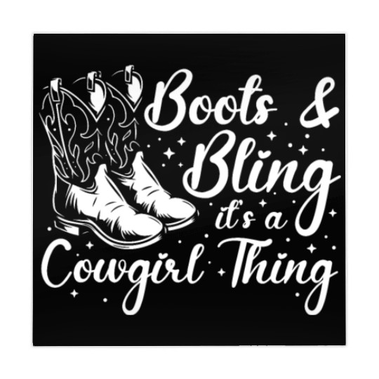 Boots And Bling It's A Cowgirl Thing Mahjong Mats