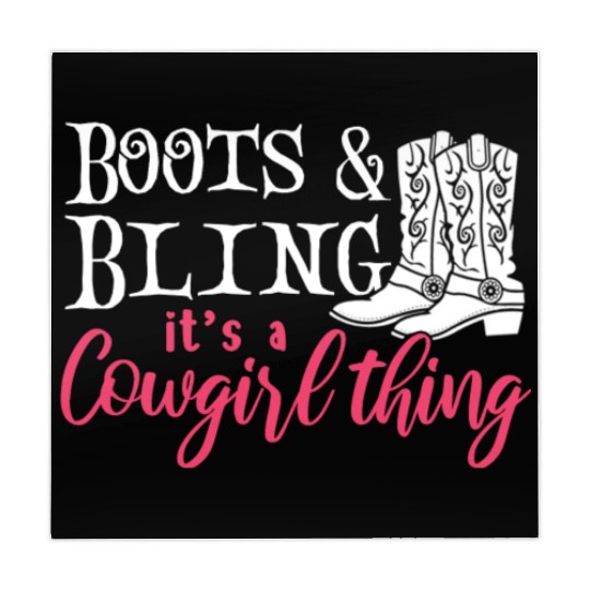 Boots And Bling It's A Cowgirl Thing Mahjong Mats