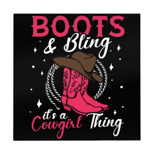 Boots And Bling It's A Cowgirl Thing Mahjong Mats