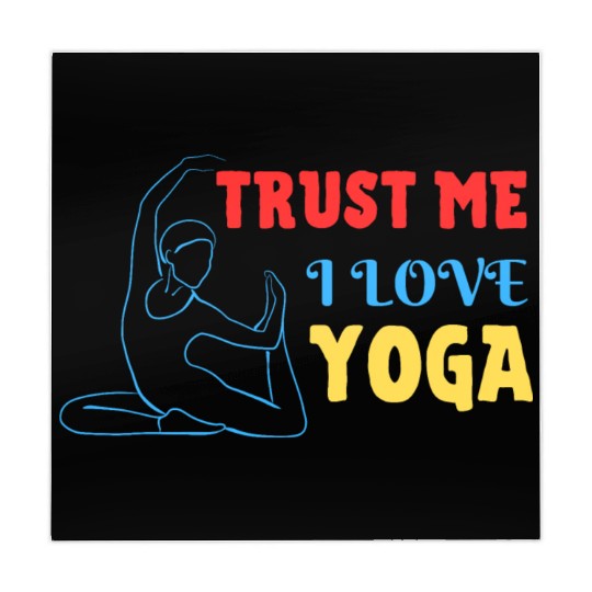 Trust me I love yoga Mahjong Mats