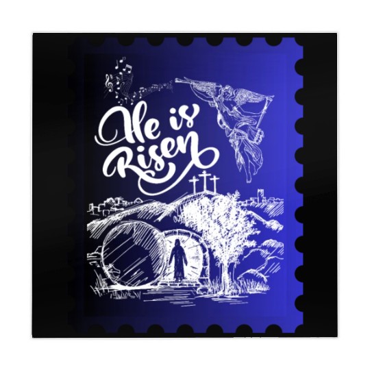 He Is Risen. Angel and singing; Classic drawing Mahjong Mats