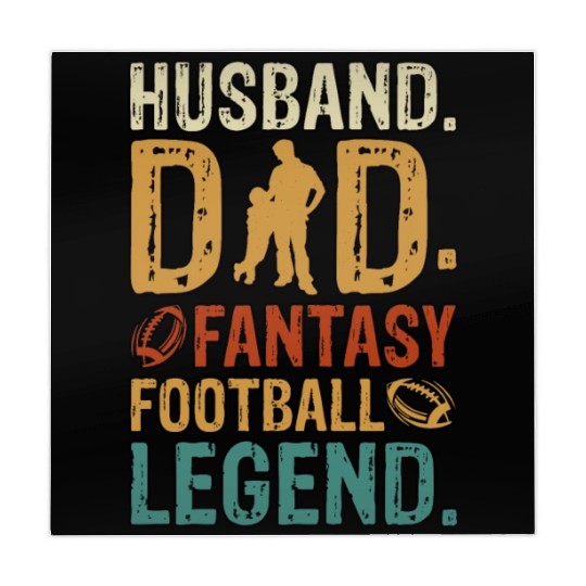 Husband Dad Fantasy Father's Day Fantasy Football Mahjong Mats