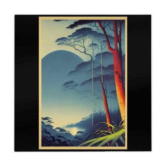 Get Closer to Nature with Rainforest Night Poster Mahjong Mats