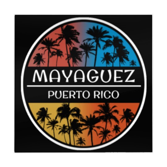 Mayaguez Puerto Rico Stylish Vacation Souvenir Mahjong Mats