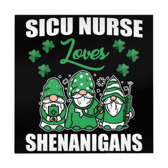 SICU Nurse Loves Shenanigans St. Patricks Day Mahjong Mats