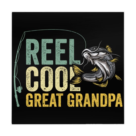 Reel Cool Great Grandpa Fisherman Fishing Mahjong Mats