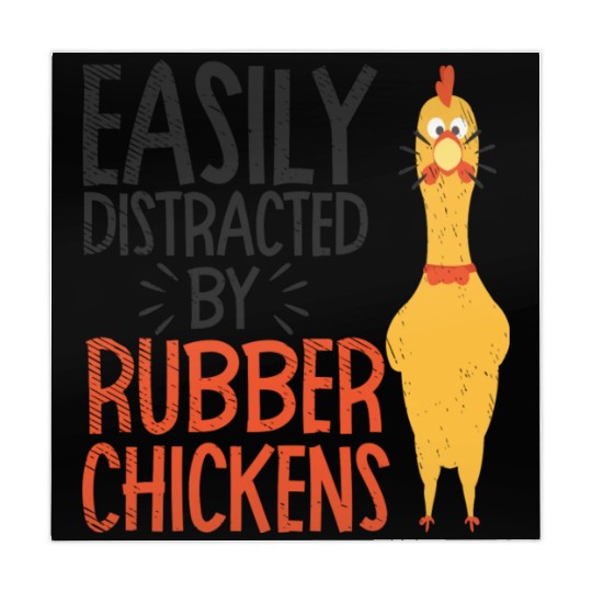 Rubber Chicken Enthusiast Loud Scream Yellow Mahjong Mats