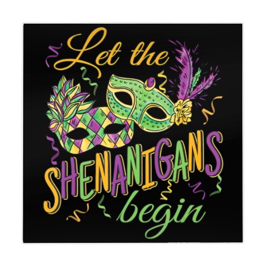 Funny Mardi Gras Costume Let The Shenanigans Begi Mahjong Mats