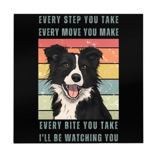 Every Bite You Take - Border Collie Mahjong Mats